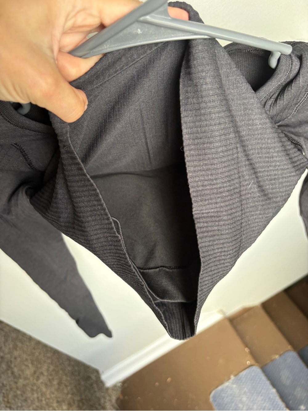 Lululemon Black Long-Sleeve Ebb to Street Crop Top - Picture 4 of 8